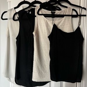 Bundle of Business Casual Tank Tops - Banana Republic, Ann Taylor, SistemAction